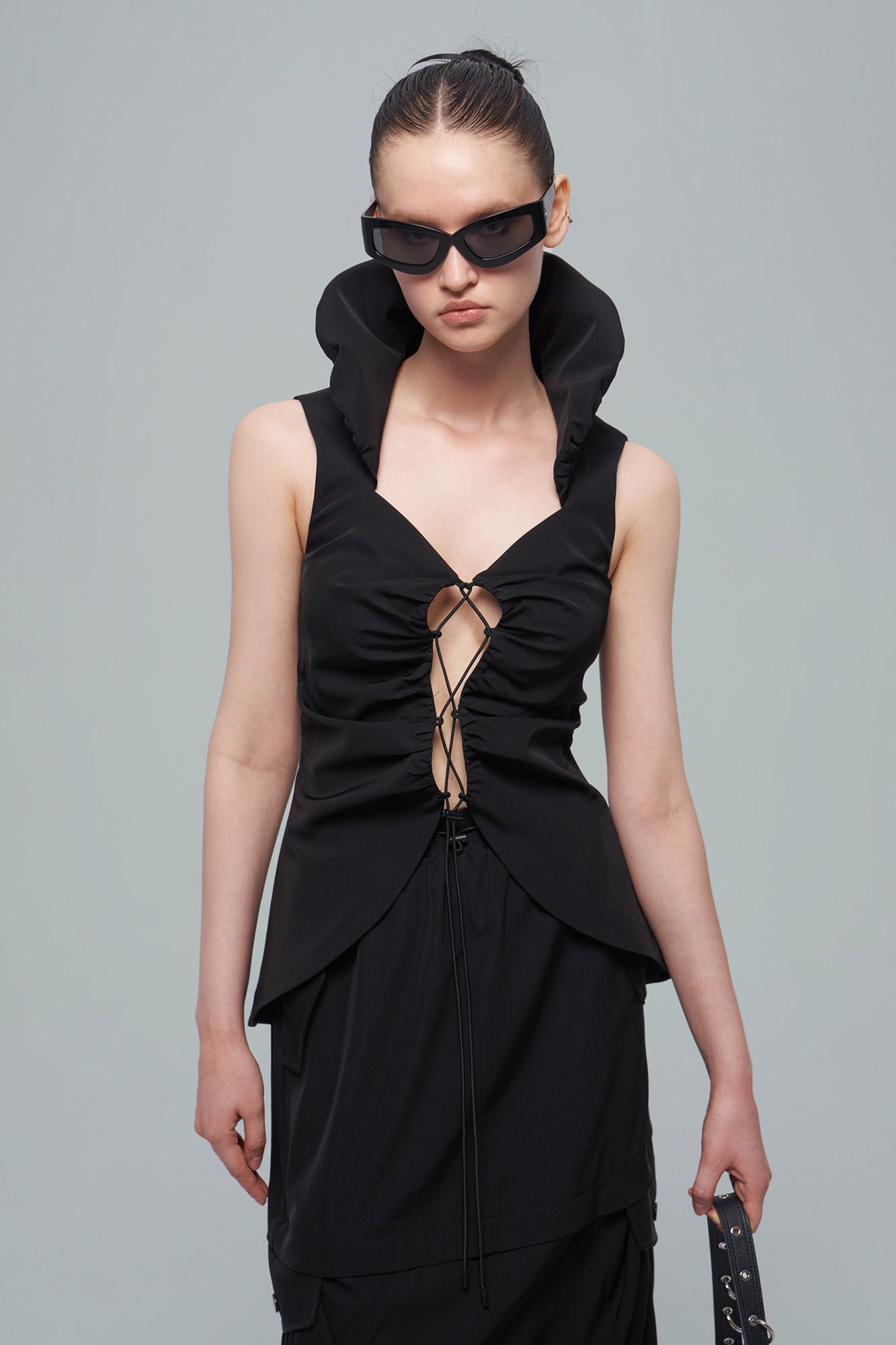 Acetate functional workwear top