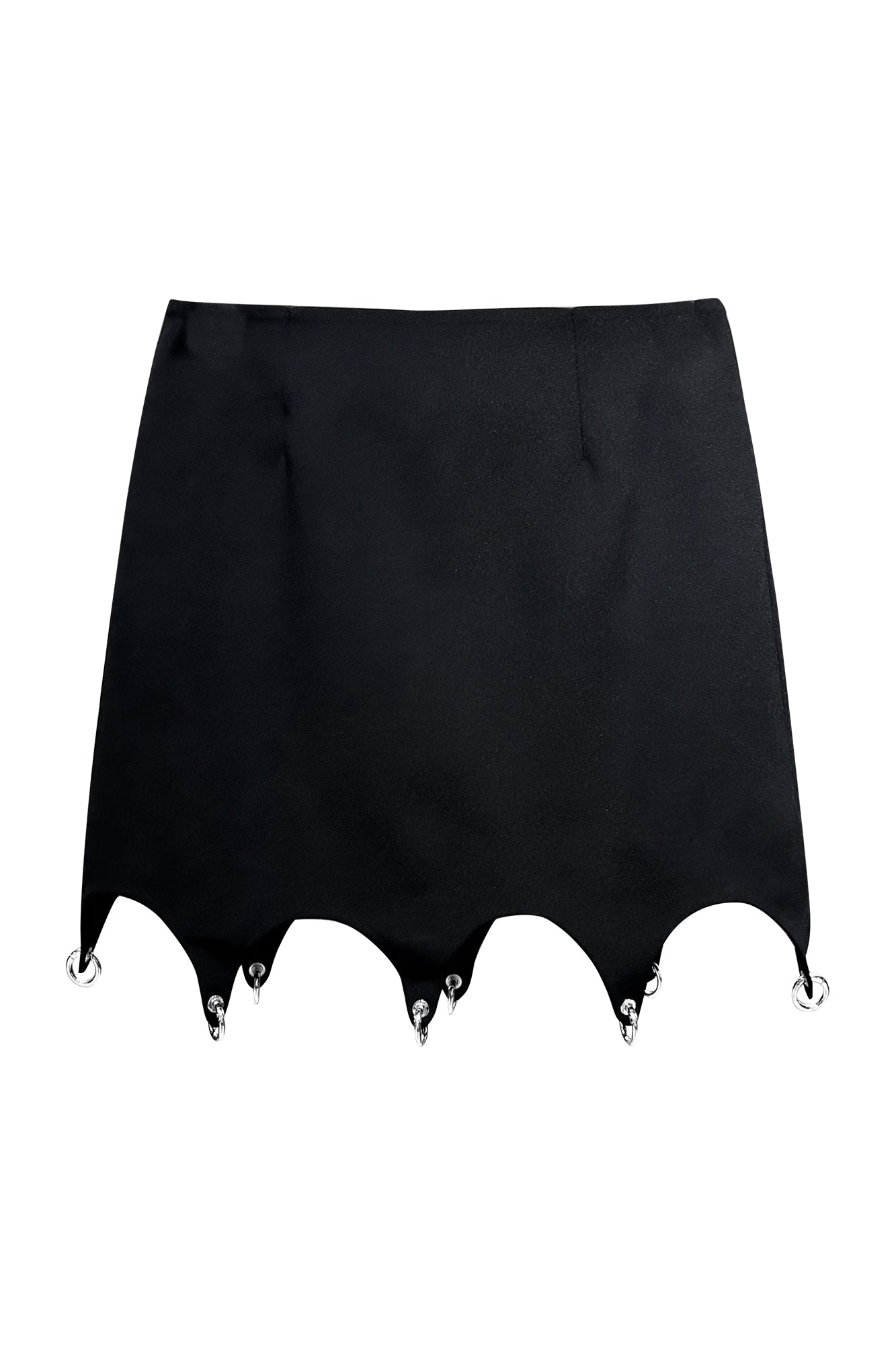 Acetate four-pointed star hem skirt