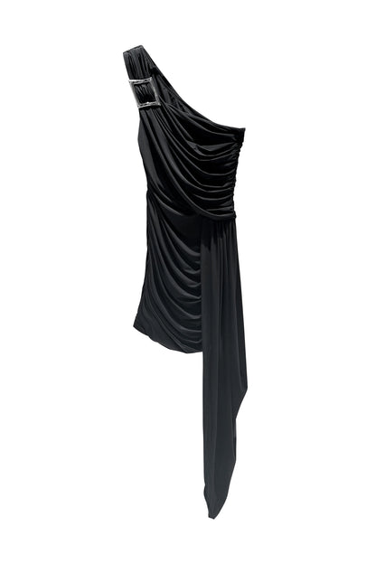 Irregular pleated dress