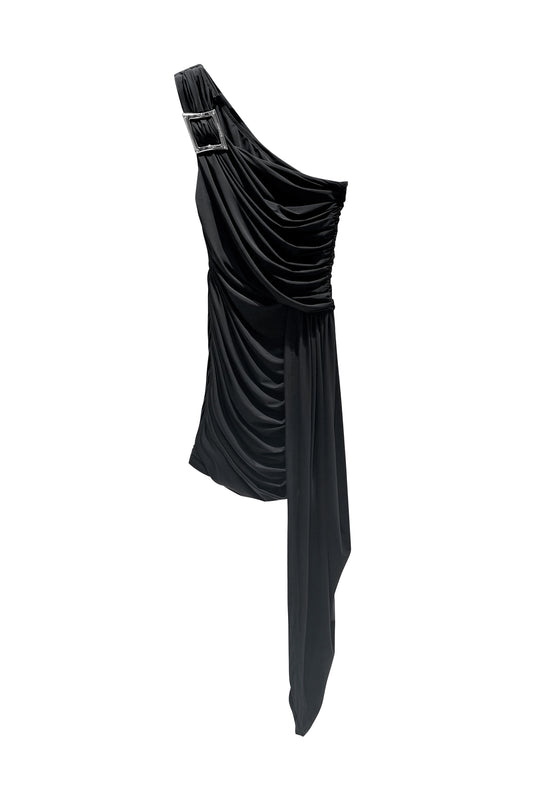 Irregular pleated dress