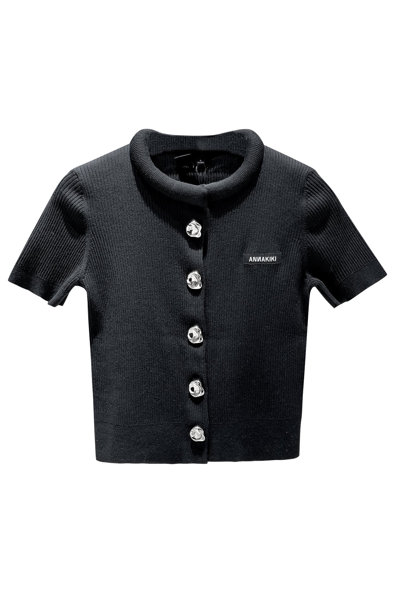 3D cotton knit cardigan