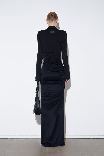 Rayon lapels and twisted tops