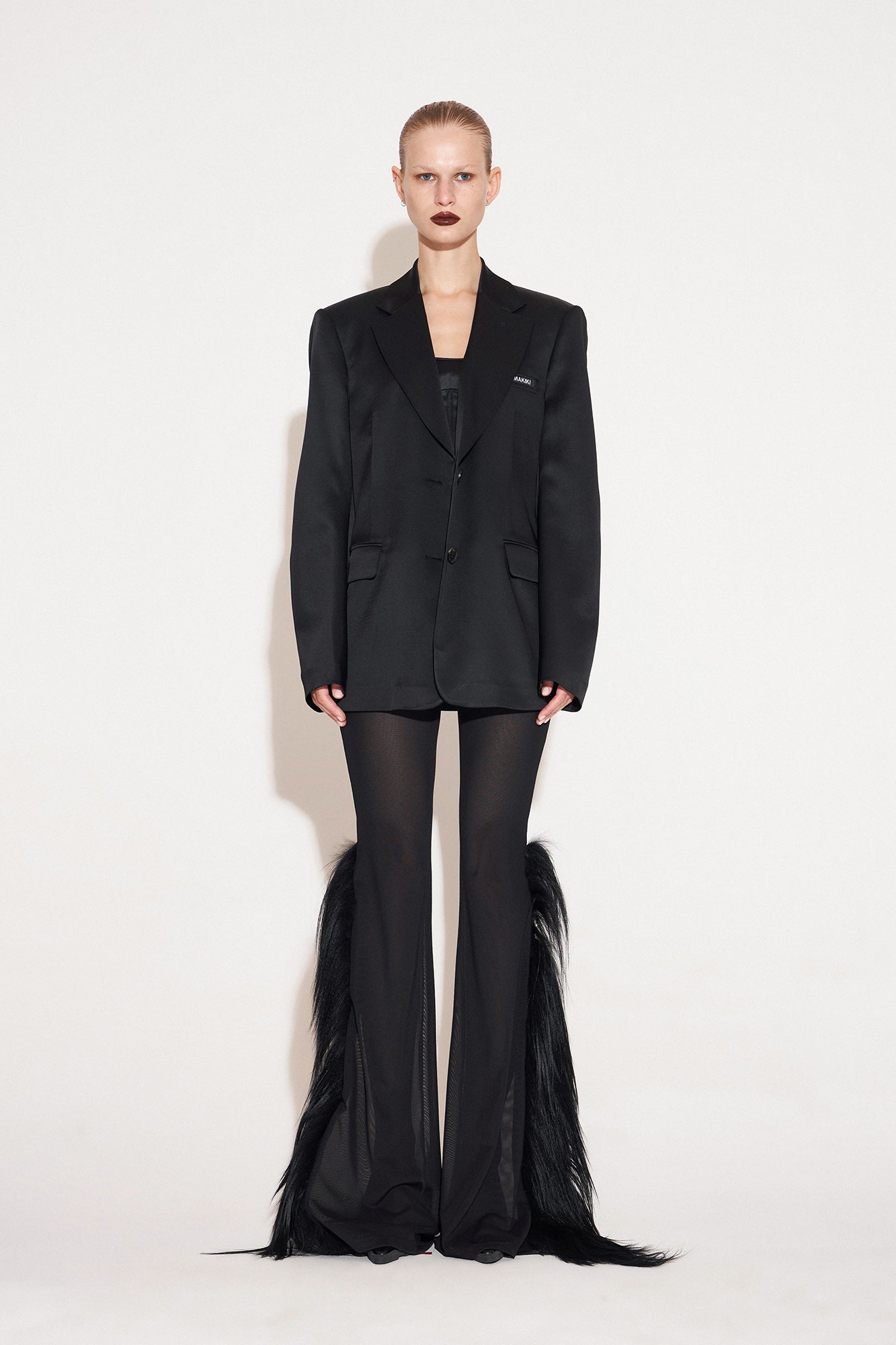 Acetate hot stamping diamond shoulder pad suit