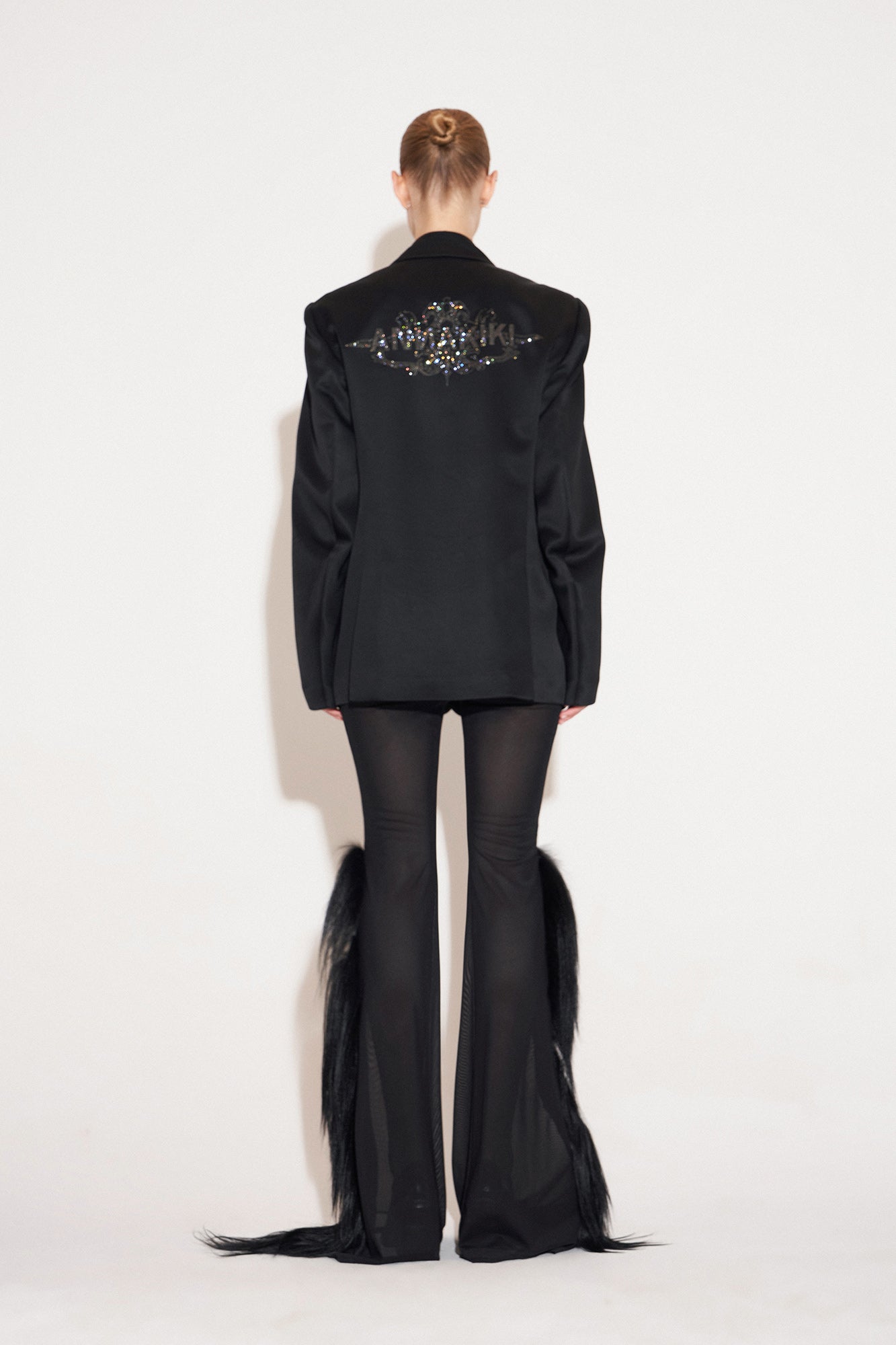 Acetate hot stamping diamond shoulder pad suit