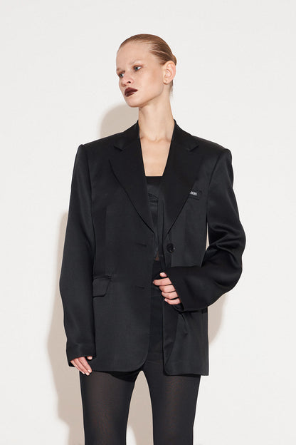 Acetate hot stamping diamond shoulder pad suit