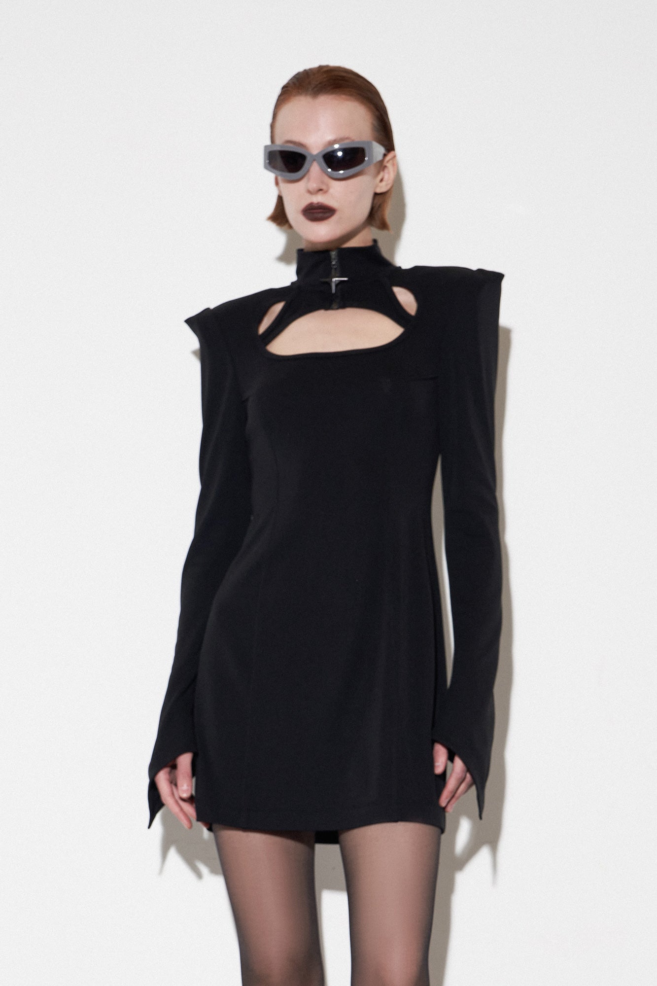 Acetic acid split slim fit dress