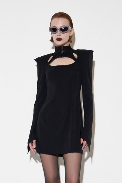 Acetic acid split slim fit dress