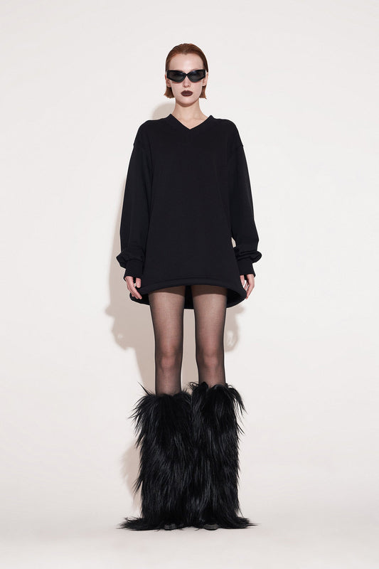 UFO-Hem V-Neck Sweatshirt