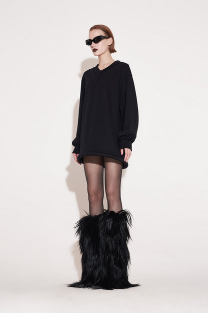 UFO-Hem V-Neck Sweatshirt