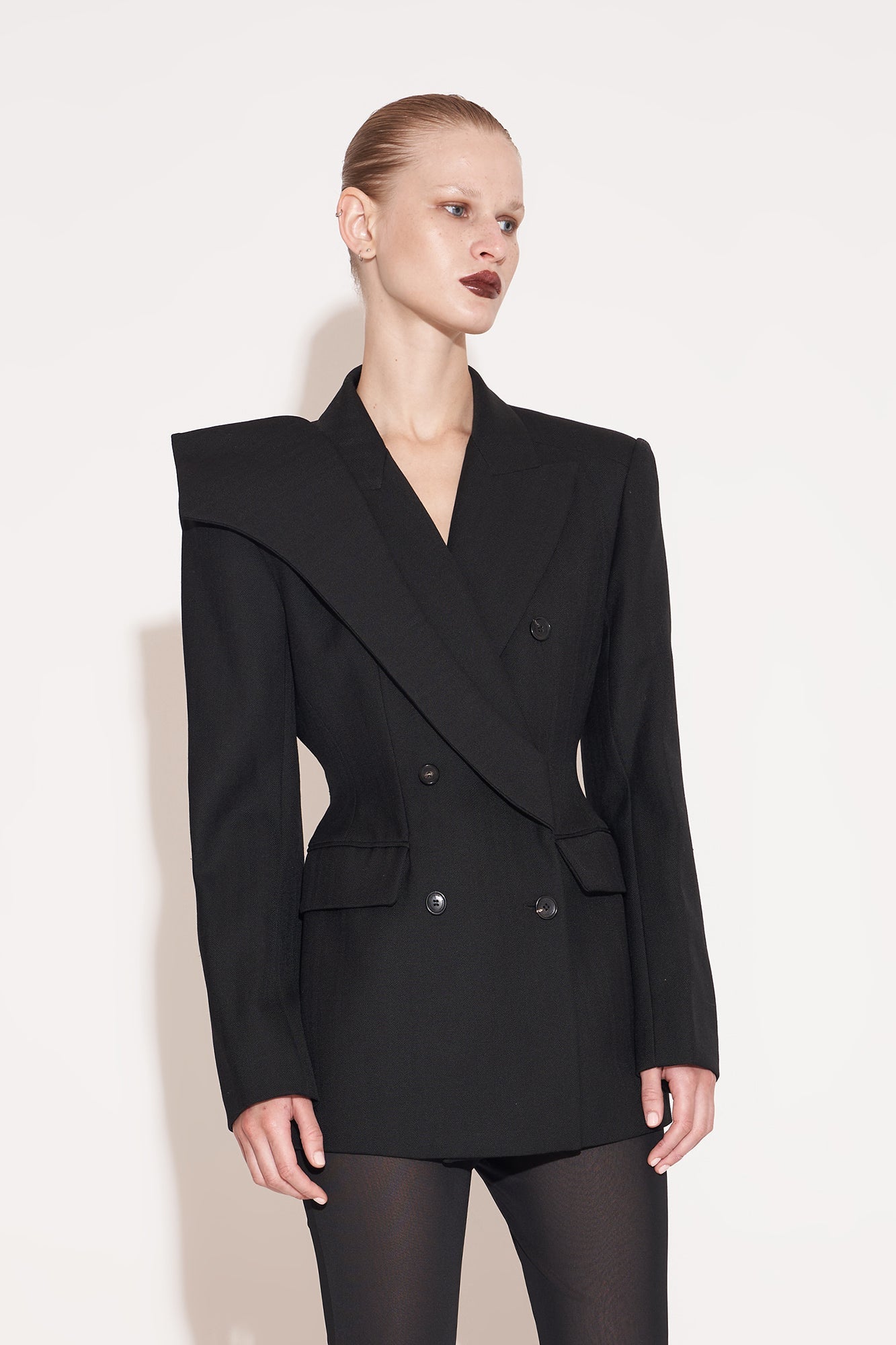 Worsted fleece fly piece suit