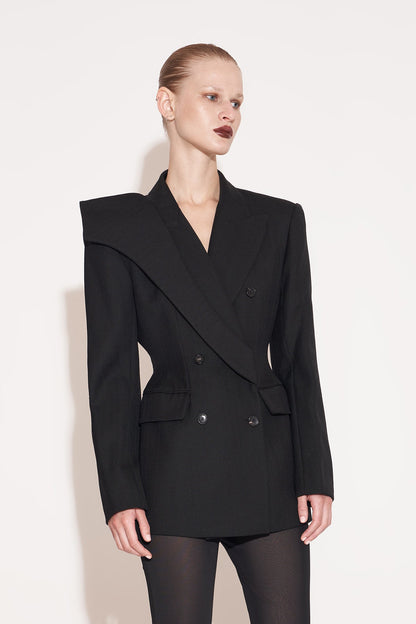 Worsted fleece fly piece suit