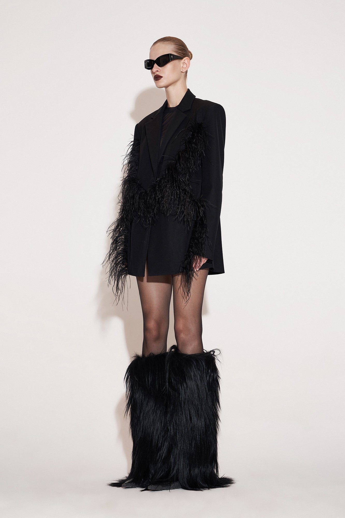 Wool fractal feather suit