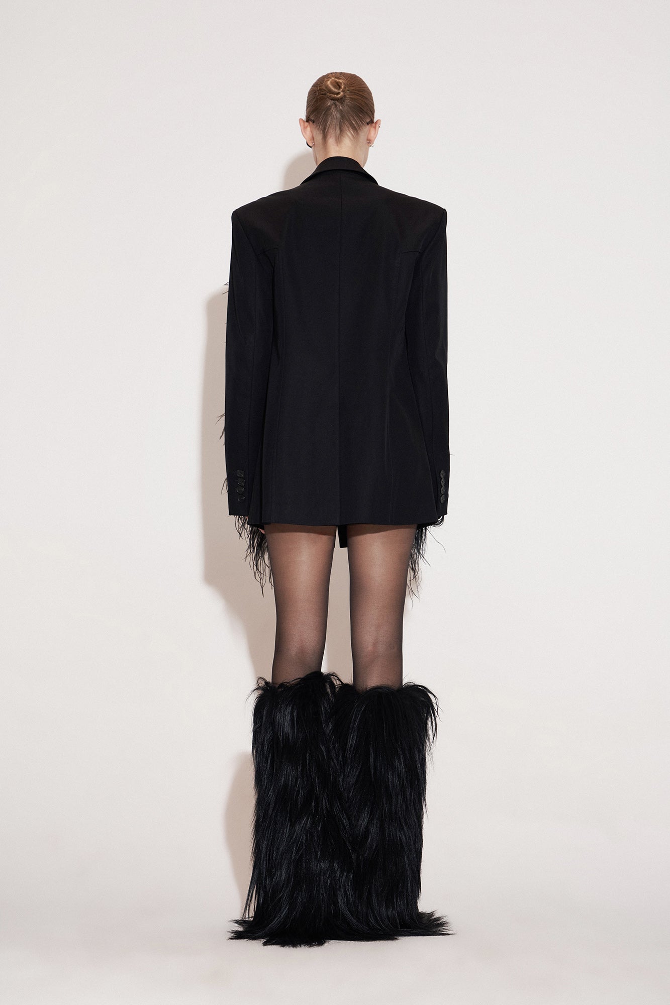 Wool fractal feather suit