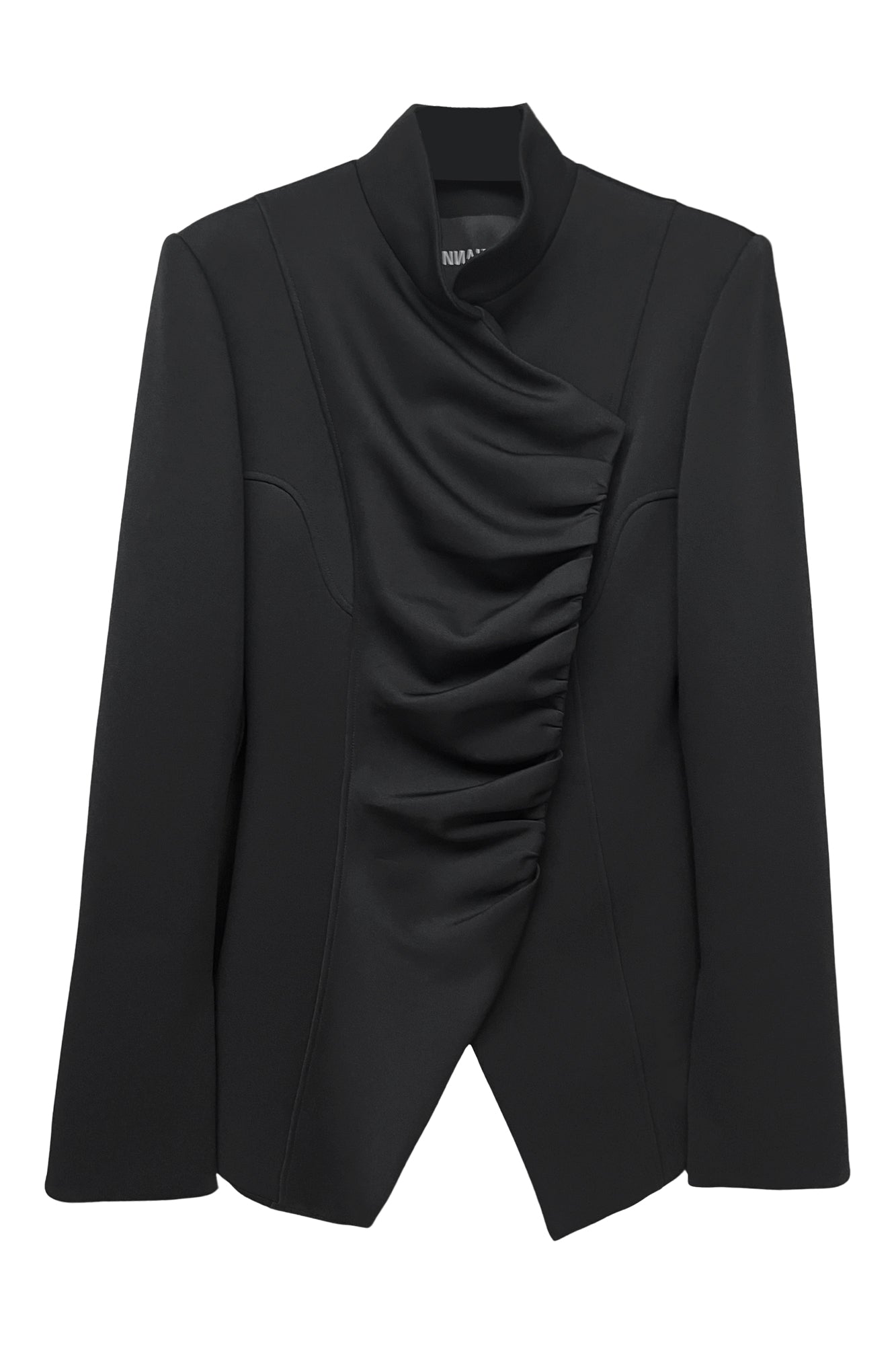 Vertical cut pinched waist jacket