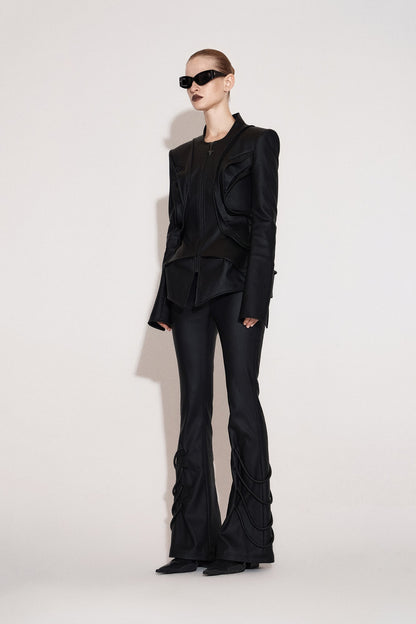 Multi-layer flying piece architectural coat