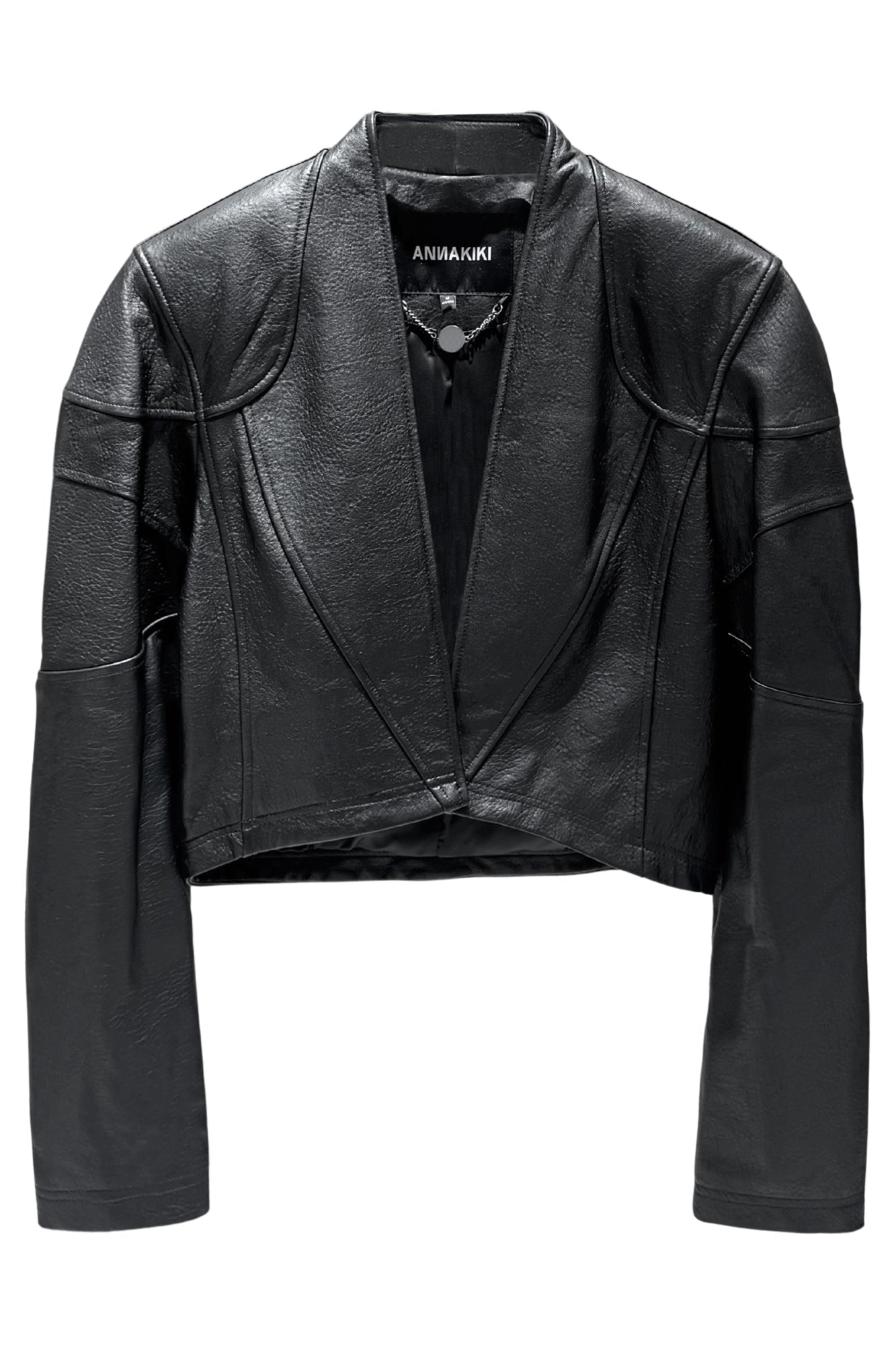 3D stereo silhouette leather jacket