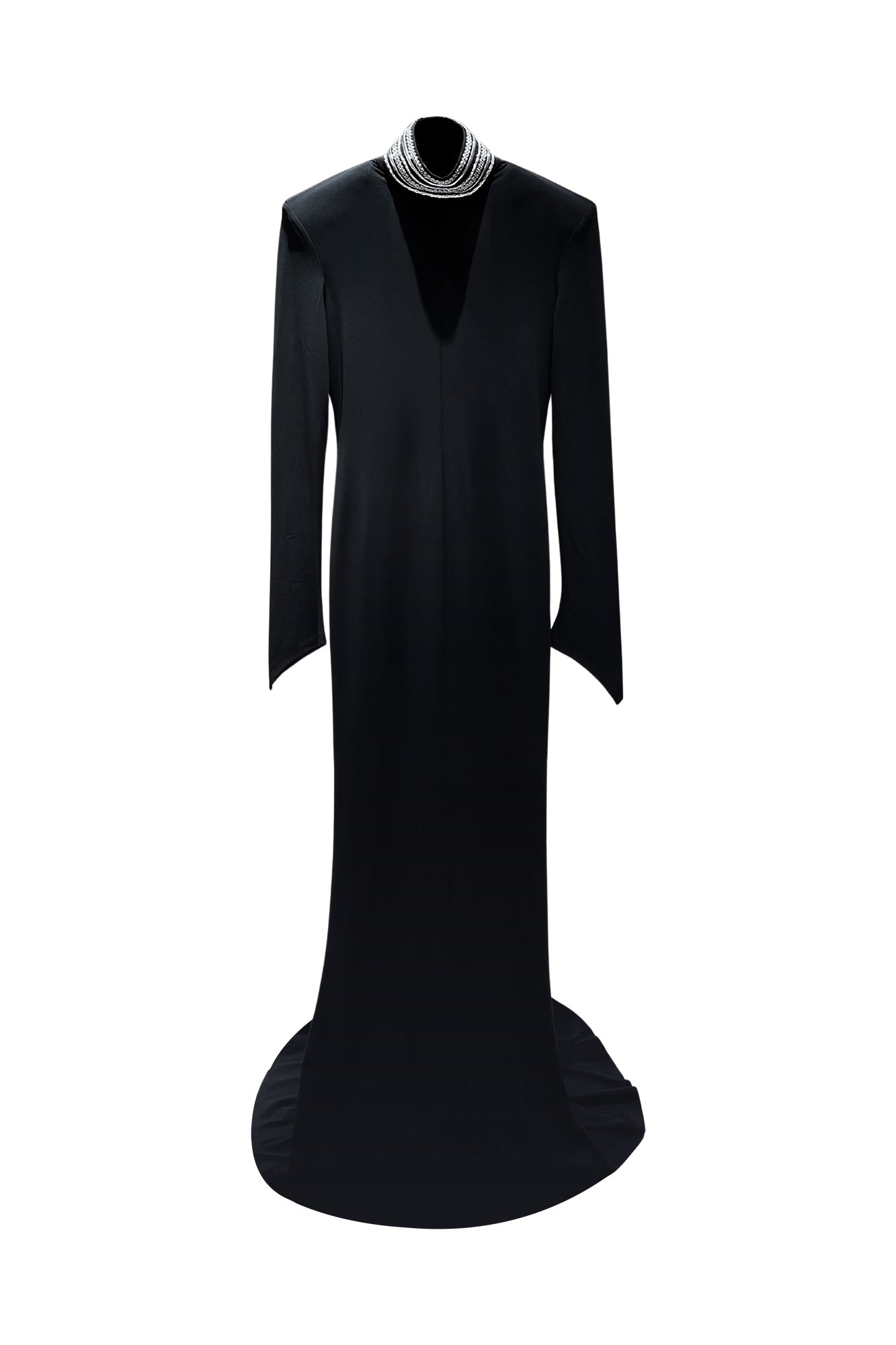 Four-pointed star sleeve chain dress