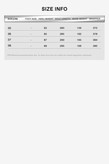 Genuine leather V-neck functional high heels