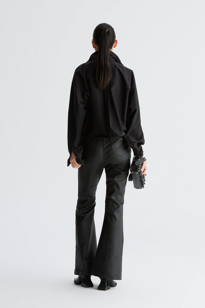 Malleable lapel shirt