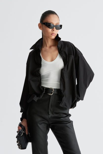Malleable lapel shirt